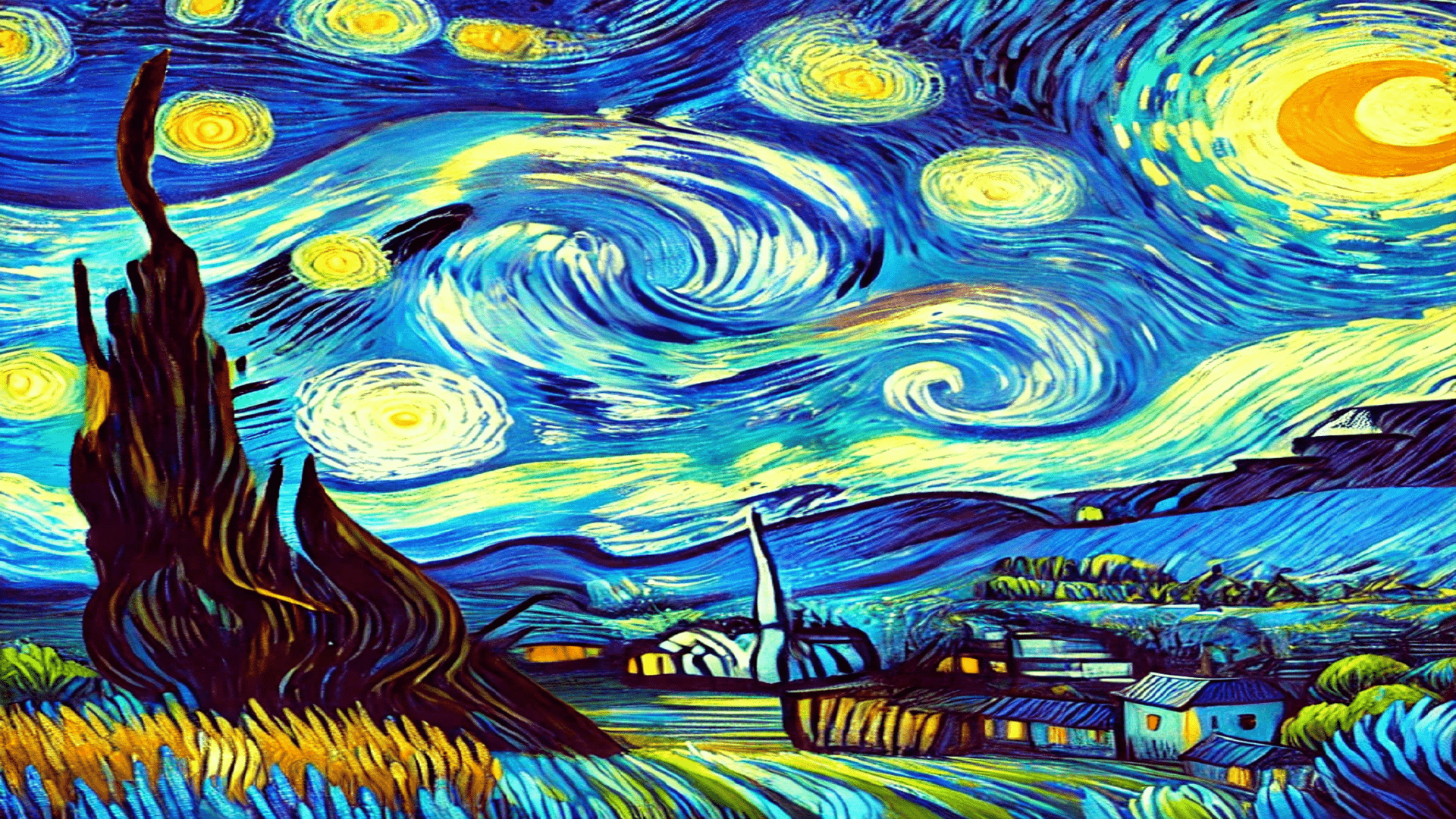 noite estrelada van gogh